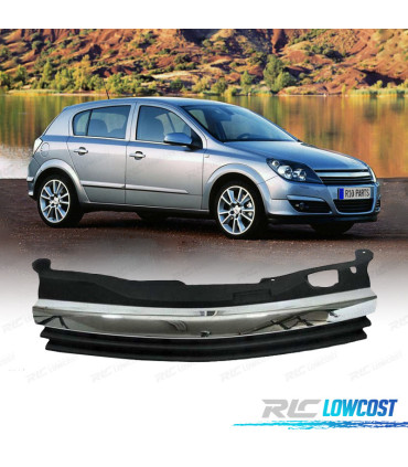 GRIGLIA OPEL ASTRA H 04-07 NERA CON MODANATURE CROMATE