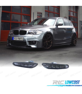FRECCIE LATERALI A LED FUME' PER BMW E46 BERLINA 01-05 E60 03-07 E90 05- E87 X3 04-