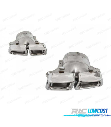 TERMINALI SCARICO MERCEDES CLASSE CLS W218 11-14 LOOK AMG CROMATO
