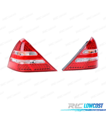 FANALI PER MERCEDES SLK R170 96-04 LED ROSSO CROMATO