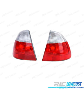 FANALI ESTERNI PER BMW E46 TOURING 01-05 BIANCO ROSSO