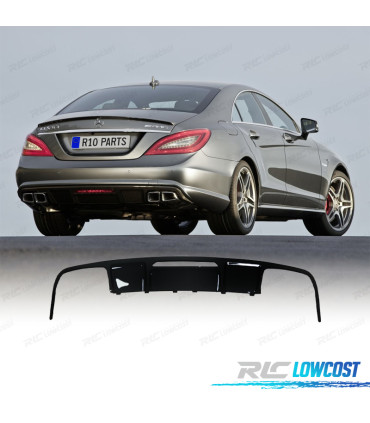DIFFUSORE MERCEDES CLS C218 11-14 LOOK C63 AMG NERO LUCIDO