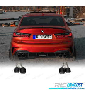 TERMINALI SCARICO BMW G20 20-22 LOOK M NERO LUCIDO