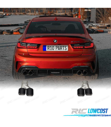 TERMINALI SCARICO BMW G20 20-22 LOOK M NERO LUCIDO