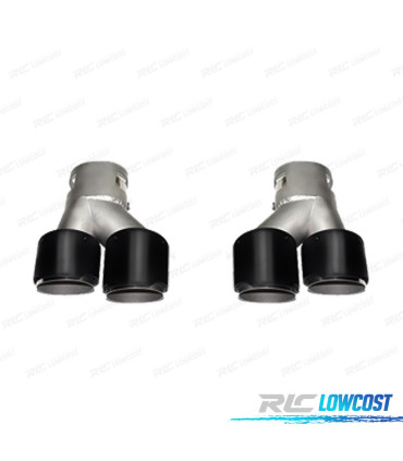 TERMINALI SCARICO BMW G20 20-22 LOOK M NERO LUCIDO