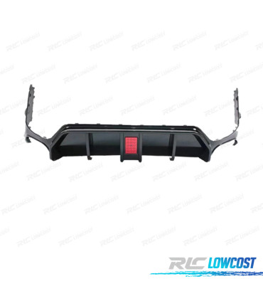 DIFFUSORE BMW G20 LCI 23-25 LOOK M NERO LUCIDO CON LUCE DI STOP + TERMINALI DI SCARICO