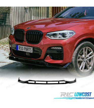 SPOILER LIP BMW X4 G02 18-21 LOOK M NERO LUCIDO