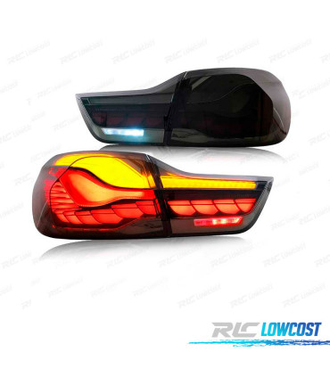 FANALI FULL LED BMW F32 F33 F36 F82 LIGHT BAR OLED SCURO