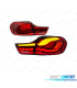 FANALI FULL LED BMW F32 F33 F36 LIGHT BAR OLED SFONDO ROSSO 13-18