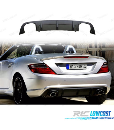 DIFFUSORE MERCEDES CLASSE SLK R172 11-15 LOOK AMG USCITA SINGOLA