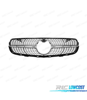 GRIGLIA MERCEDES CLASSE GLC X253 C253 AMG 16-18 LOOK DIAMOND SILVER