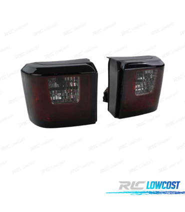 FANALI A LED VOLKSWAGEN VW T4 90-03 ROSSO FUMÉ A LED BAR