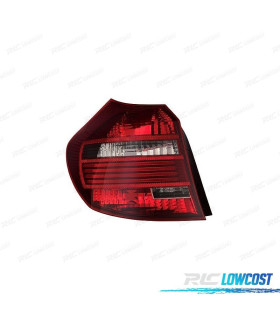 FANALE SX BMW E87 5P 03-12 E81 3P 06-12 FUMÉ LED BIANCO ROSSO