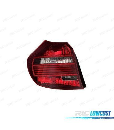 FANALE SX BMW E87 5P 03-12 E81 3P 06-12 FUMÉ LED BIANCO ROSSO