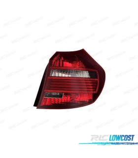FANALE DX BMW E87 5P 03-12 E81 3P 06-12 FUMÉ LED BIANCO ROSSO