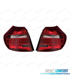 FANALI BMW E87 E81 FUMÉ LED BIANCO ROSSO