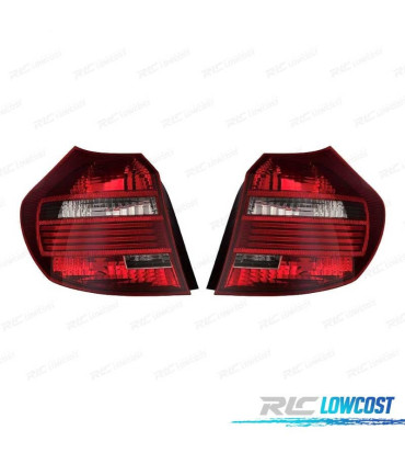FANALI BMW E87 E81 FUMÉ LED BIANCO ROSSO