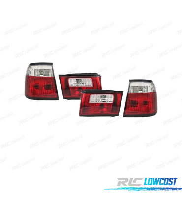 FANALI PER BMW SERIE 5 E34 88-95 ROSSO CROMATO