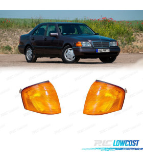 FRECCIE ANTERIORI PER MERCEDES W202 93-00 VETRO GIALLO