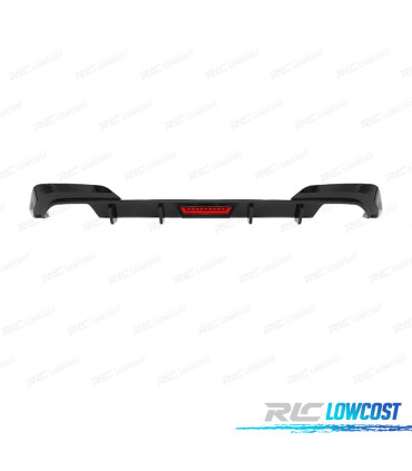 DIFFUSORE BMW G20 19-22 LOOK M PERFORMANCE NERO LUCIDO + LUCE DI STOP