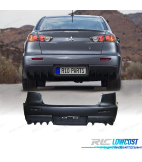 PARAURTI POSTERIORE PER MITSUBISHI LANCER 09-15 LOOK EVO