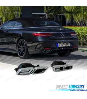 TERMINALI SCARICO MERCEDES CLASSE S W222 13- LOOK AMG
