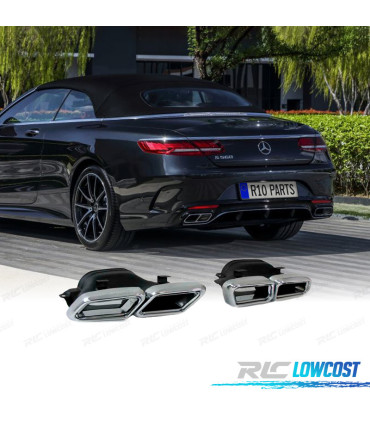 TERMINALI SCARICO MERCEDES CLASSE S W222 13- LOOK AMG