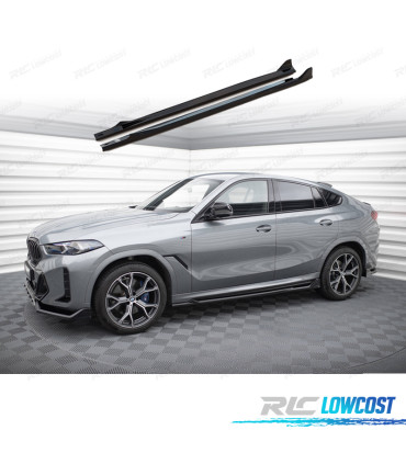 PARAFANGHI AGGIUNTIVI BMW X6 G06 23- LOOK M PERFORMANCE NERO LUCIDO
