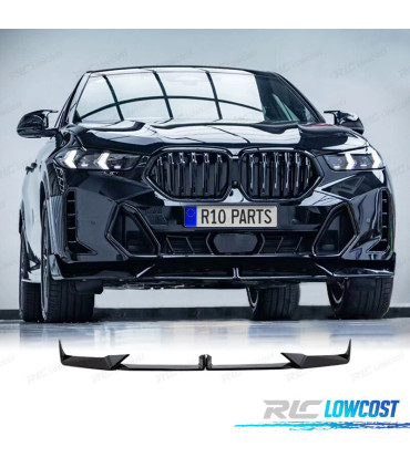 SPOILER LIP BMW X6 G06 LCI 23- LOOK M NERO LUCIDO