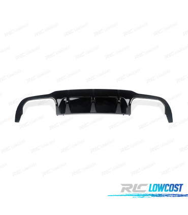 DIFFUSORE MERCEDES W204 07-14 LOOK C63 AMG NERO LUCIDO