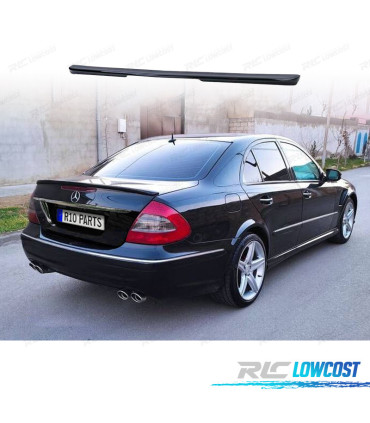 SPOILER ALETTA MERCEDES CLASSE E W211 SEDAN 03-08 LOOK AMG NERO LUCIDO