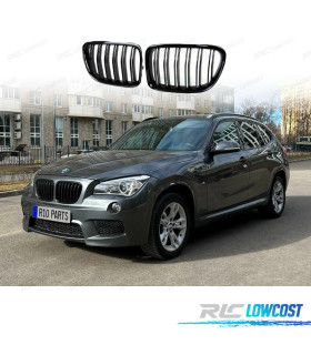 GRIGLIA DOPPIA PER BMW X1 E84 09-14 LOOK M4 NERO LUCIDO
