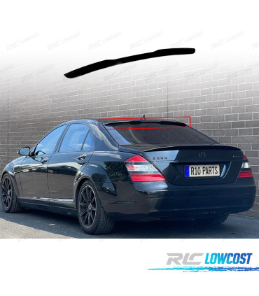 ALETTONE SPOILER MERCEDES CLASSE S W221 05-13 LOOK AMG NERO LUCIDO