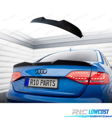 ALETTONE SPOILER AUDI A4 B8 11-15 NERO LUCIDO