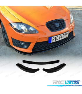 SPOILER LIP SEAT LEON 1P MK2 CUPRA 09-12 NERO LUCIDO