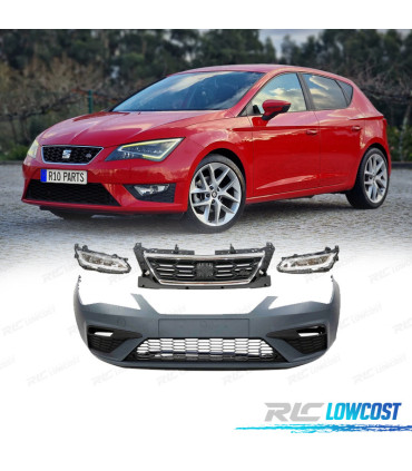KIT PARAURTI ANTERIORE SEAT LEON 13-19 LOOK FR CON FENDINEBBIA