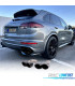 TERMINALI SCARICO PORSCHE CAYENNE 92A 14-17 LOOK GTS NERO