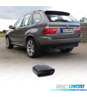 TERMINALE SCARICO UNIVERSALE IN ACCIAIO INOX NERO