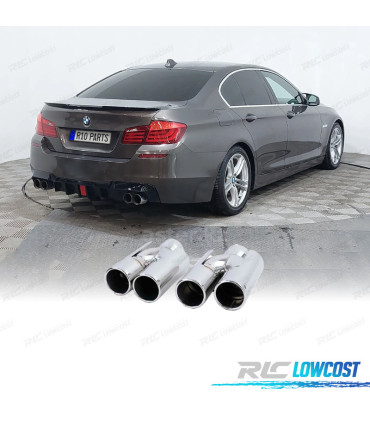 TERMINALI SCARICO BMW E60 E61 E90 E91 E92 E93 F10 F11 F30 F31 F12 F13 LOOK M CROMATO