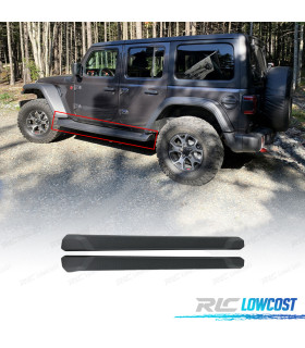 PEDANE LATERALI SOTTOPORTA​​​​ JEEP WRANGLER 18-24 NERO