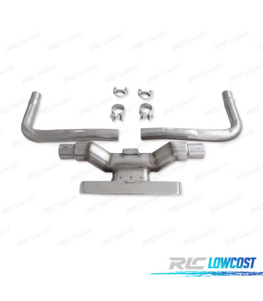 TERMINALE SCARICO POSTERIORE HONDA CIVIC 16- LOOK SI CROMATO