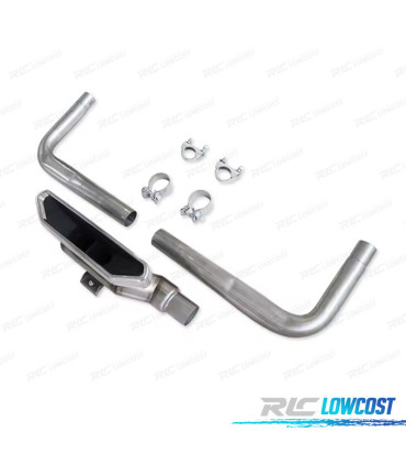 TERMINALE SCARICO POSTERIORE HONDA CIVIC 16- LOOK SI CROMATO