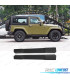 PEDANE LATERALI SOTTOPORTA JEEP WRANGLER 2P 07-17 NERO