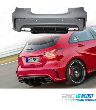 PARAURTI POSTERIORE MERCEDES CLASSE A W176 15-18 LOOK AMG PDC