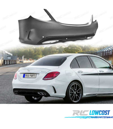 PARAURTI POSTERIORE MERCEDES CLASSE C W205 14- LOOK AMG PDC