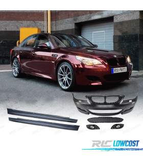 KIT CARROZZERIA BMW E60 03-07 LOOK M5 PARAURTI + PEDANE