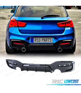 DIFFUSORE BMW F20 F21 LCI 15-19 LOOK M PERFORMANCE NERO LUCIDO