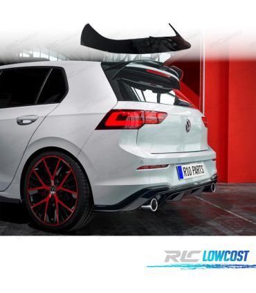 ALETTONE SPOILER VOLKSWAGEN GOLF MK8 GTI 20- LOOK OETTINGER NERO LUCIDO