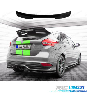 ALETTONE SPOILER FORD FOCUS MK3 11-14 LOOK ST NERO LUCIDO