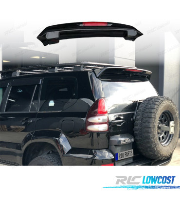 SPOILER ALETONNE TOYOTA LAND CRUISER 03-08 TERZA LUCE DI STOP NERO LUCIDO